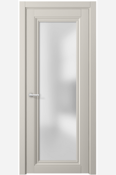 Дверь межкомнатная 2502 СТСС САТ. Цвет Софт-тач светло-серый. Материал Полипропилен. Коллекция Centro. Картинка.