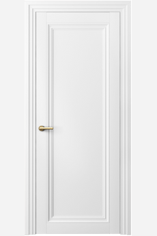 Дверь межкомнатная 2501 БШ. Цвет Белый шёлк. Материал Ciplex ламинатин. Коллекция Centro. Картинка.