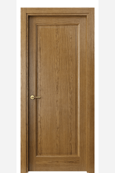 Дверь межкомнатная 1401 ДЯН. Цвет Дуб янтарный. Материал Шпон ценных пород. Коллекция Galant. Картинка.