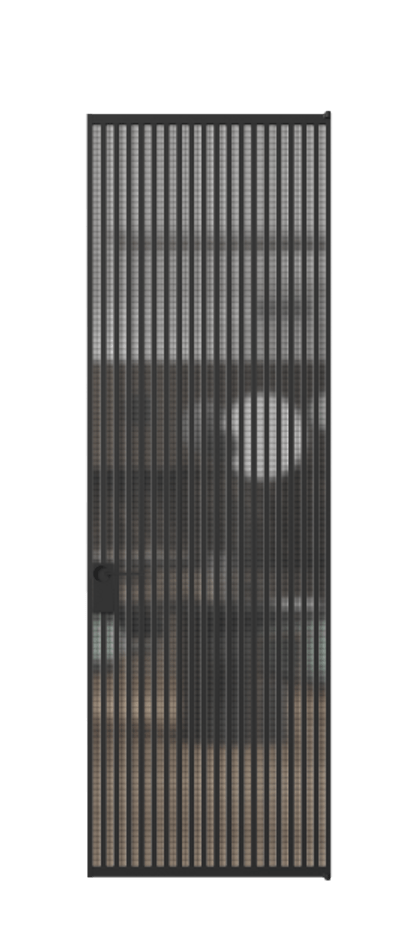 Алюминиевая дверь АЛПЛ040.06 Алюминий Черный Mesh silver Цена 1277830  | Volhovec