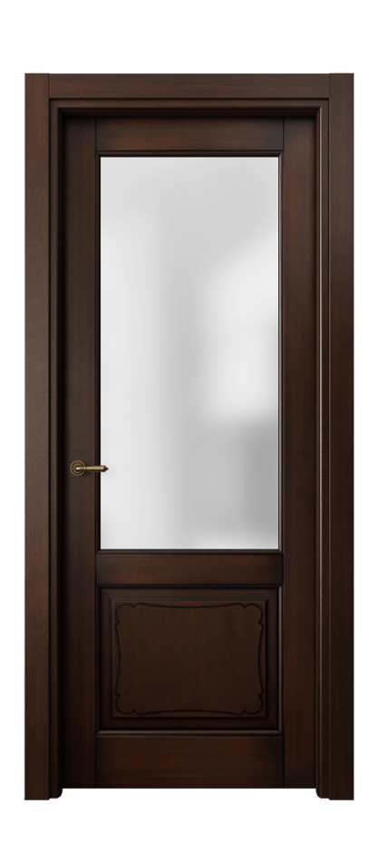 Межкомнатная дверь Toscana Elegante 6322 Бук тёмный с патиной Сатинированное стекло. Цена 686530 #CURRENCY# | Volhovec