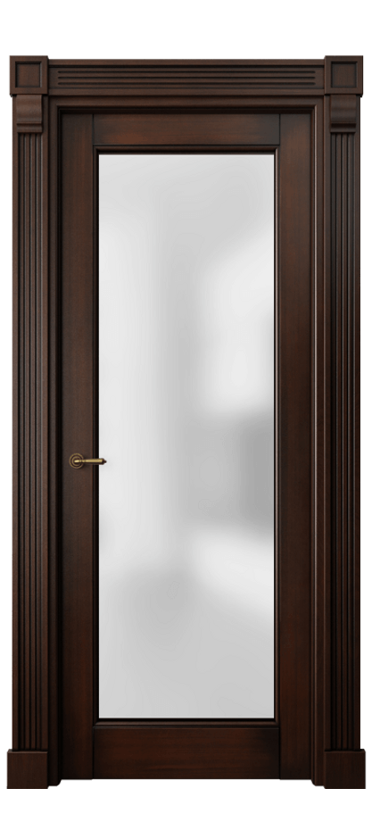 Межкомнатная дверь Toscana Elegante 6300 Бук тёмный с патиной Сатинированное стекло. Цена 1020600 AMD | Volhovec
