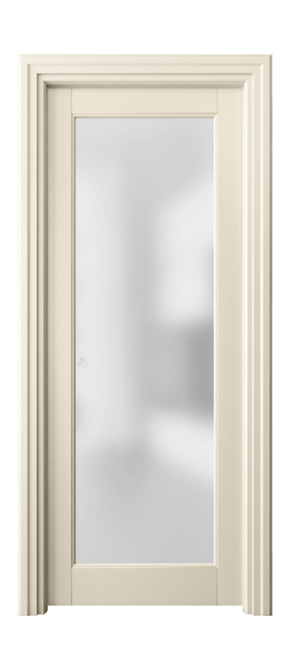 Межкомнатная дверь Toscana Elegante 6300 Бук марципановый Сатинированное стекло. Цена 421500 #CURRENCY# | Volhovec