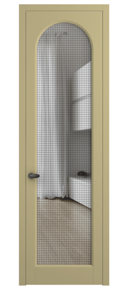 Межкомнатная дверь Palazzo 6804 Матовый белоснежный Mesh silver Цена 853200 AMD | Volhovec