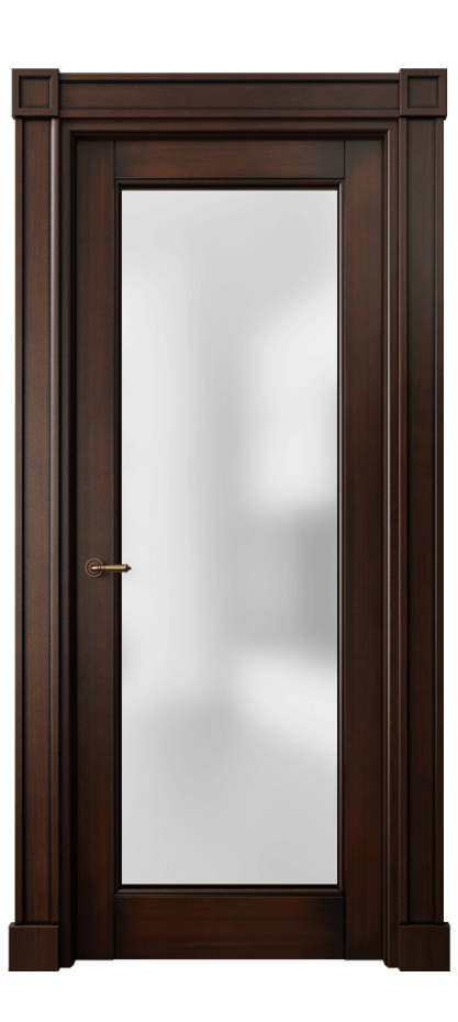 Межкомнатная дверь Toscana Elegante 6300 Бук тёмный с патиной Сатинированное стекло. Цена 950400 #CURRENCY# | Volhovec