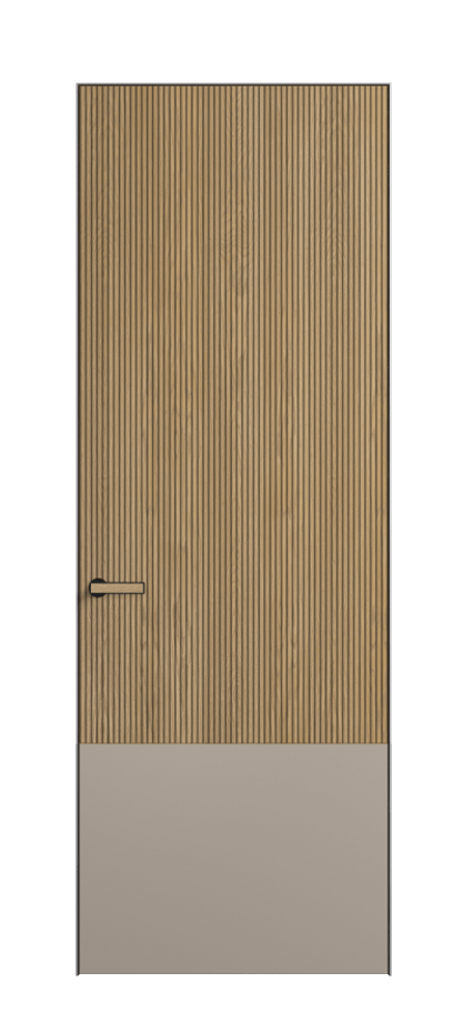 Межкомнатная дверь Velvet 8203 Дуб соломенный матовый Duo - Матовый бисквитный. Цена 830400  | Volhovec