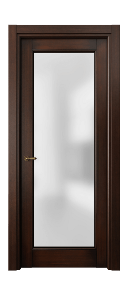 Межкомнатная дверь Toscana Elegante 6300 Бук тёмный с патиной Сатинированное стекло. Цена 666300 #CURRENCY# | Volhovec
