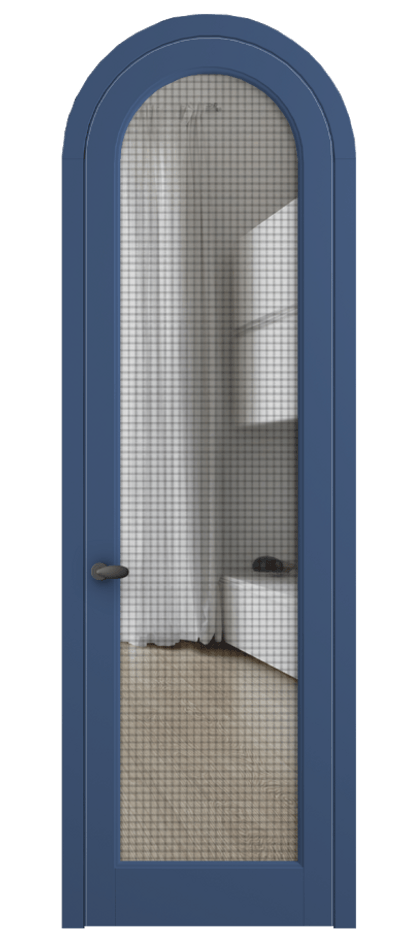 Межкомнатная дверь Palazzo 6814 Матовый белоснежный Mesh silver Цена 1102800 AMD | Volhovec
