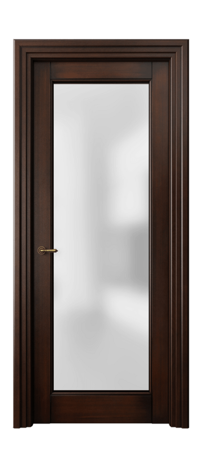 Межкомнатная дверь Toscana Elegante 6300 Бук тёмный с патиной Сатинированное стекло. Цена 726300 AMD | Volhovec