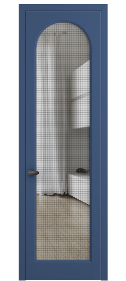 Межкомнатная дверь Palazzo 6804 Матовый белоснежный Mesh silver Цена 853200 AMD | Volhovec