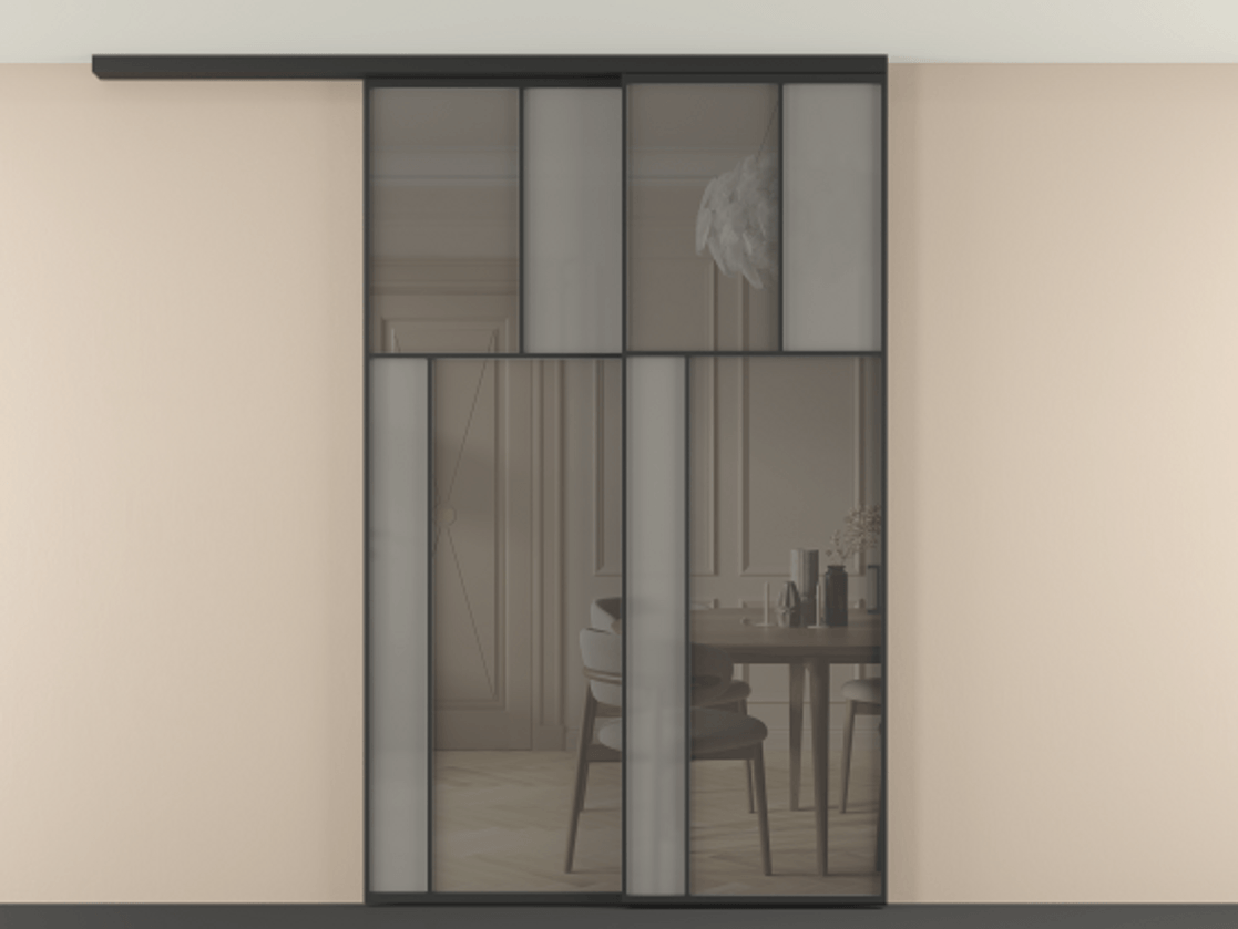 Перегородка Mosaic вдоль стены телескопик синхро-2 #VENDORCODE# #FURNISH# #GLASS# Цена #PRICE# #CURRENCY# | Volhovec