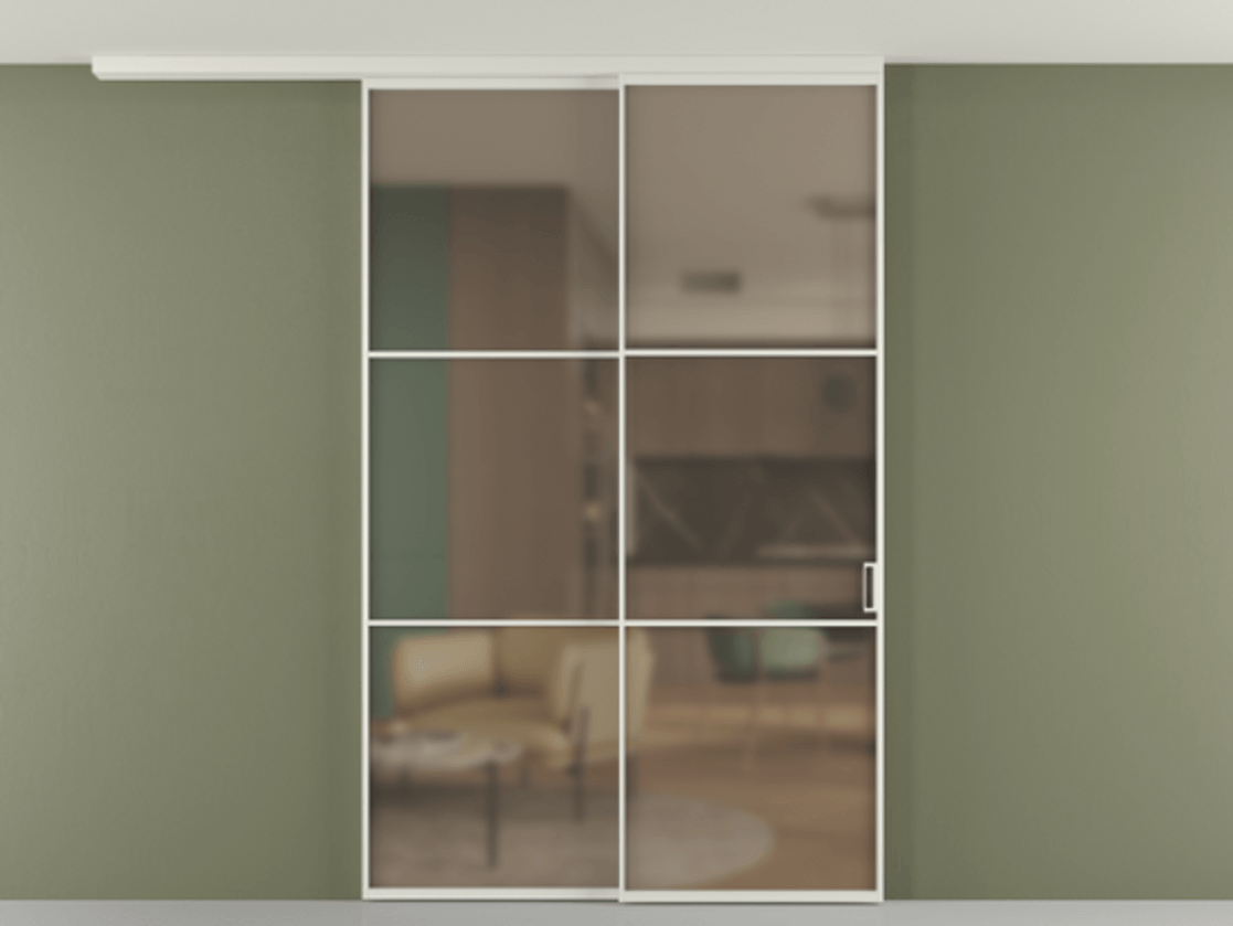 Перегородка Formato вдоль стены на потолок телескопик синхро 2 #VENDORCODE# #FURNISH# #GLASS# Цена #PRICE# #CURRENCY# | Volhovec