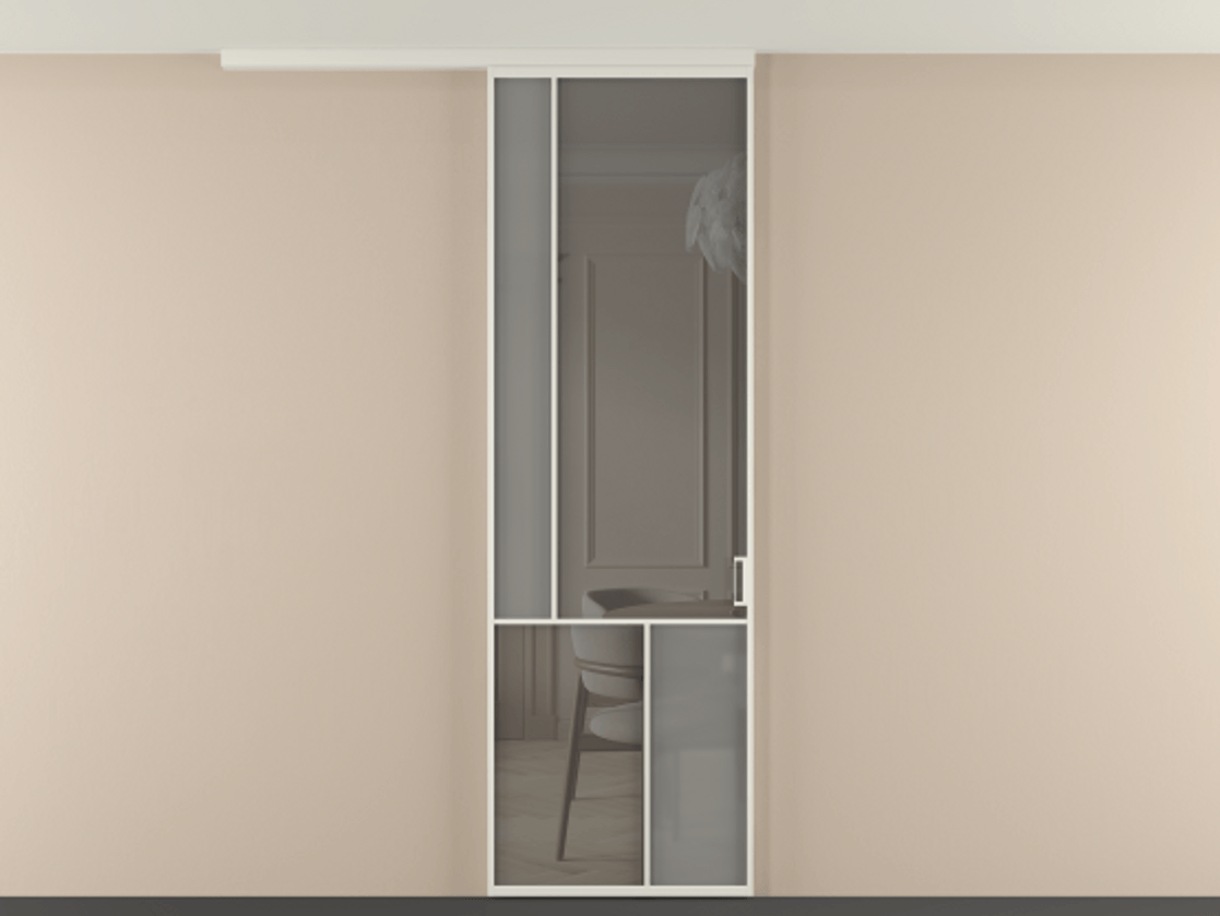 Перегородка Mosaic вдоль стены на потолок одностворчатая #VENDORCODE# #FURNISH# #GLASS# Цена #PRICE# #CURRENCY# | Volhovec