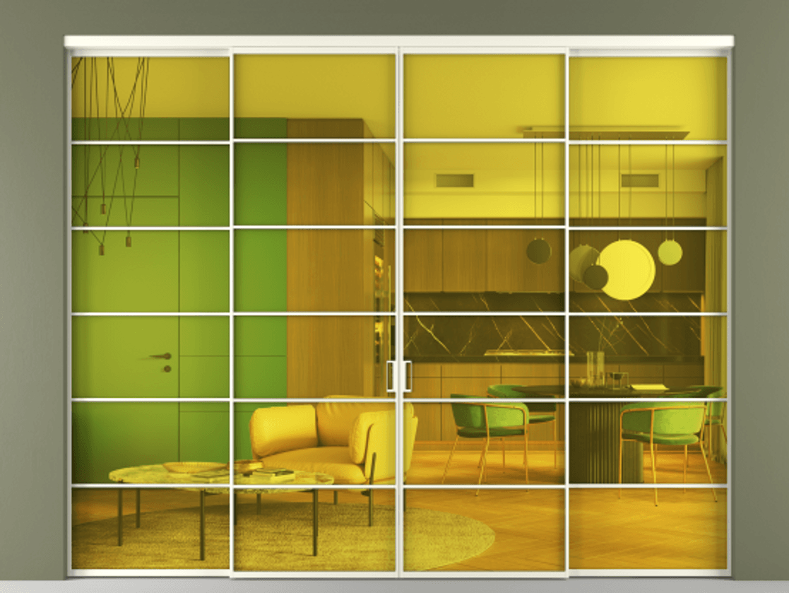 Перегородка Formato внутри проёма четырёхстворчатая #VENDORCODE# #FURNISH# #GLASS# Цена #PRICE# #CURRENCY#  | Volhovec