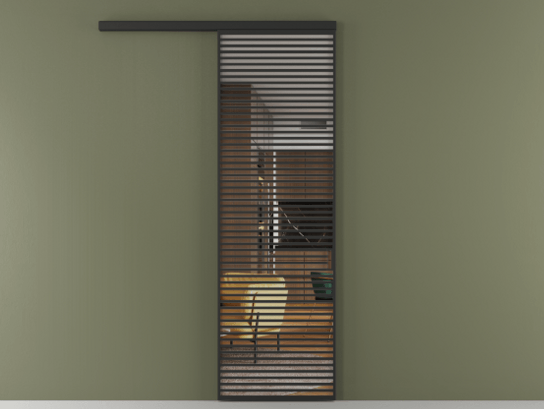 Перегородка Formato вдоль стены одностворчатая #VENDORCODE# #FURNISH# #GLASS# Цена #PRICE# #CURRENCY#  | Volhovec