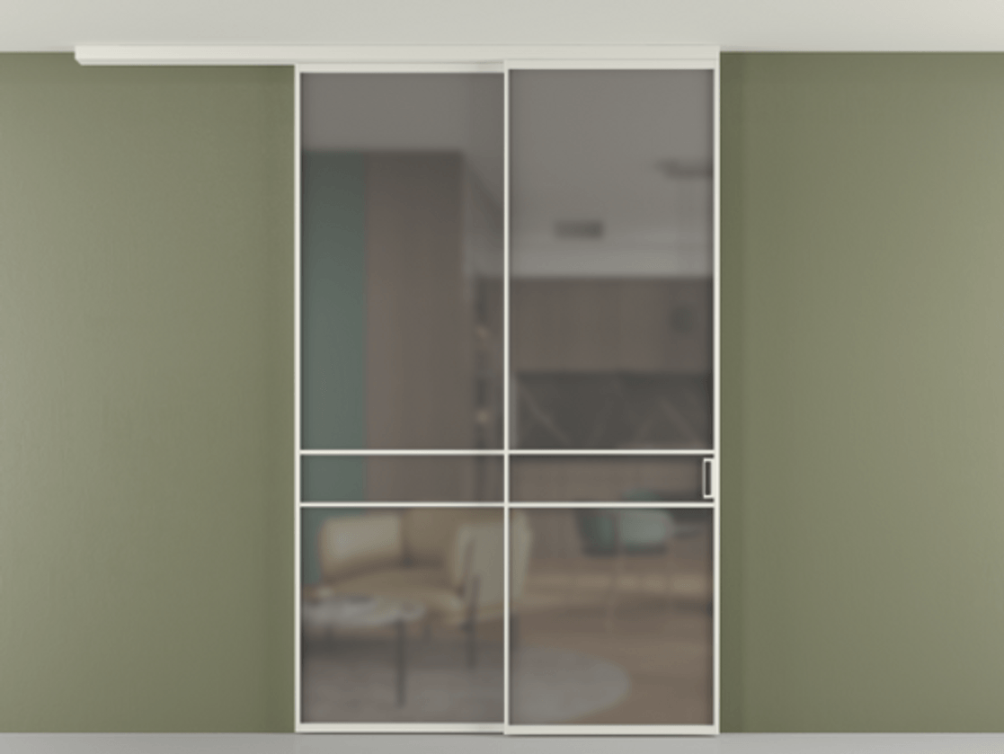 Перегородка Formato вдоль стены на потолок телескопик синхро 2 #VENDORCODE# #FURNISH# #GLASS# Цена #PRICE# #CURRENCY# | Volhovec