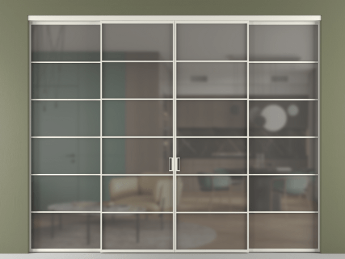 Перегородка Formato внутри проёма четырёхстворчатая #VENDORCODE# #FURNISH# #GLASS# Цена #PRICE# #CURRENCY#  | Volhovec