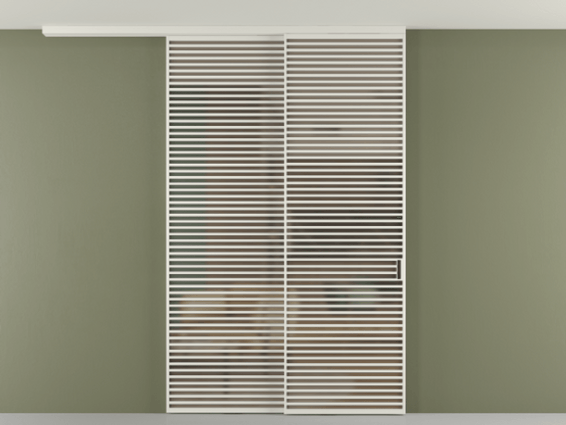 Перегородка Formato вдоль стены на потолок телескопик синхро 2 #VENDORCODE# #FURNISH# #GLASS# Цена #PRICE#  | Volhovec