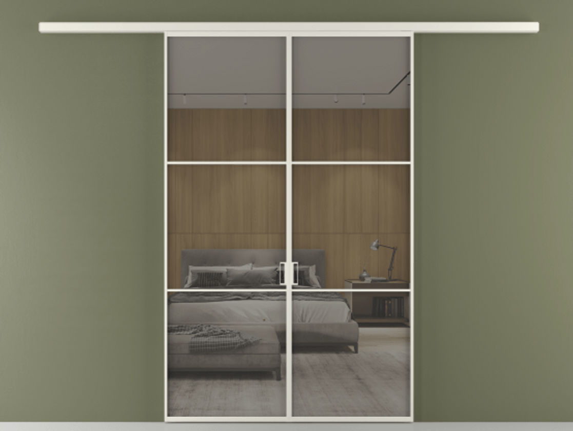 Перегородка Formato вдоль стены двустворчатая #VENDORCODE# #FURNISH# #GLASS# Цена #PRICE# #CURRENCY# | Volhovec