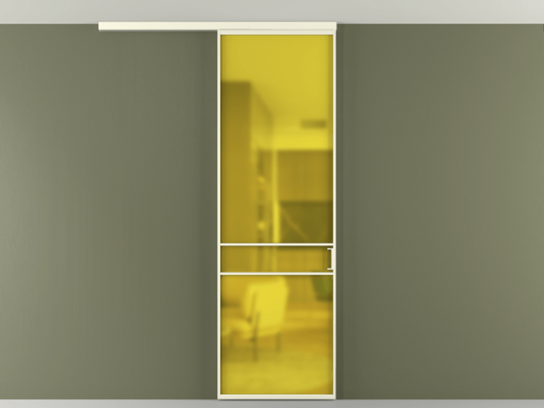 Перегородка Formato вдоль стены на потолок одностворчатая #VENDORCODE# #FURNISH# #GLASS# Цена #PRICE# #CURRENCY# | Volhovec