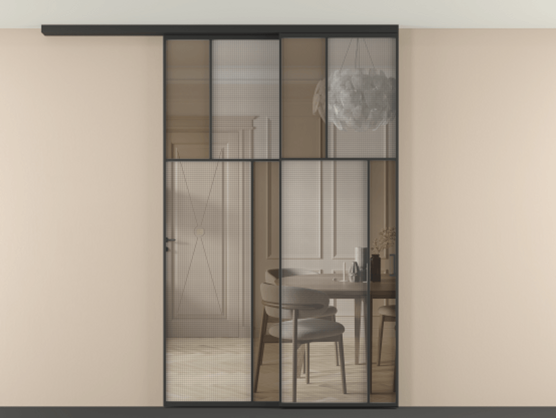 Перегородка Mosaic вдоль стены телескопик синхро-2 #VENDORCODE# #FURNISH# #GLASS# Цена #PRICE# #CURRENCY# | Volhovec