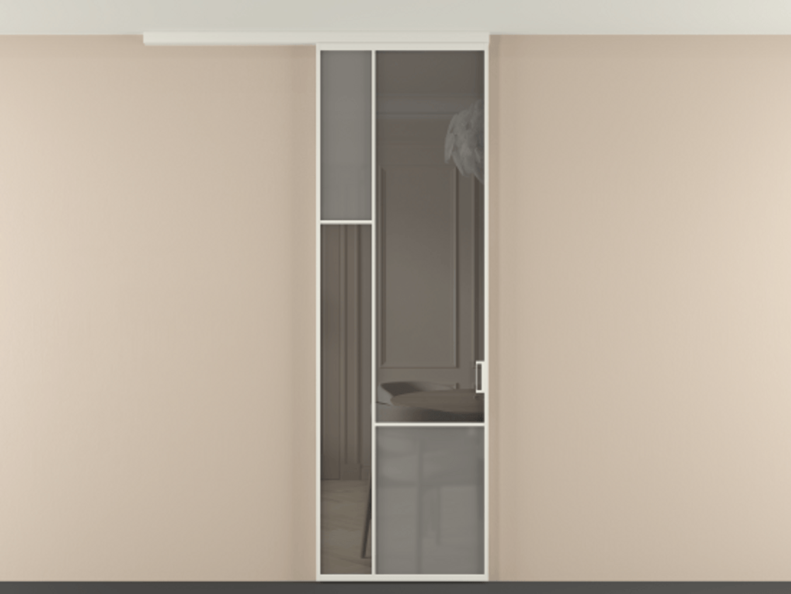 Перегородка Mosaic вдоль стены на потолок одностворчатая #VENDORCODE# #FURNISH# #GLASS# Цена #PRICE# #CURRENCY# | Volhovec
