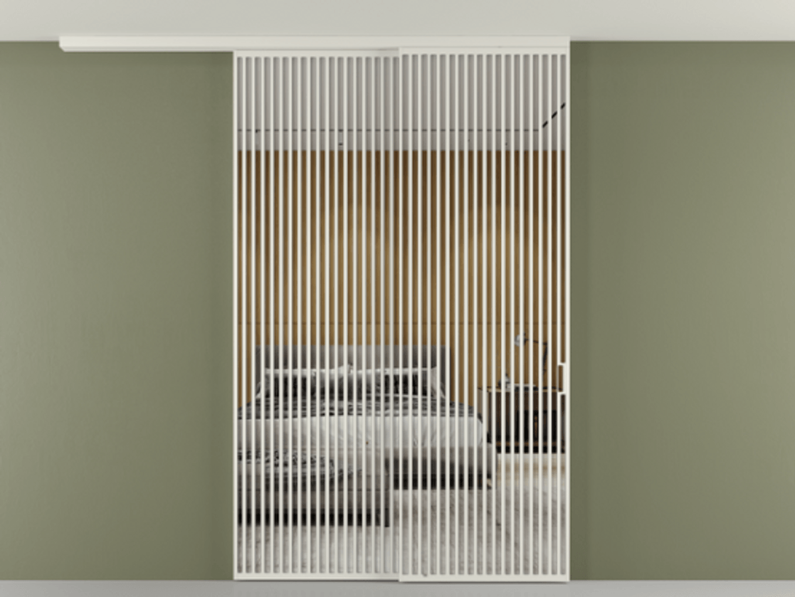 Перегородка Formato вдоль стены на потолок телескопик синхро 2 #VENDORCODE# #FURNISH# #GLASS# Цена #PRICE#  | Volhovec