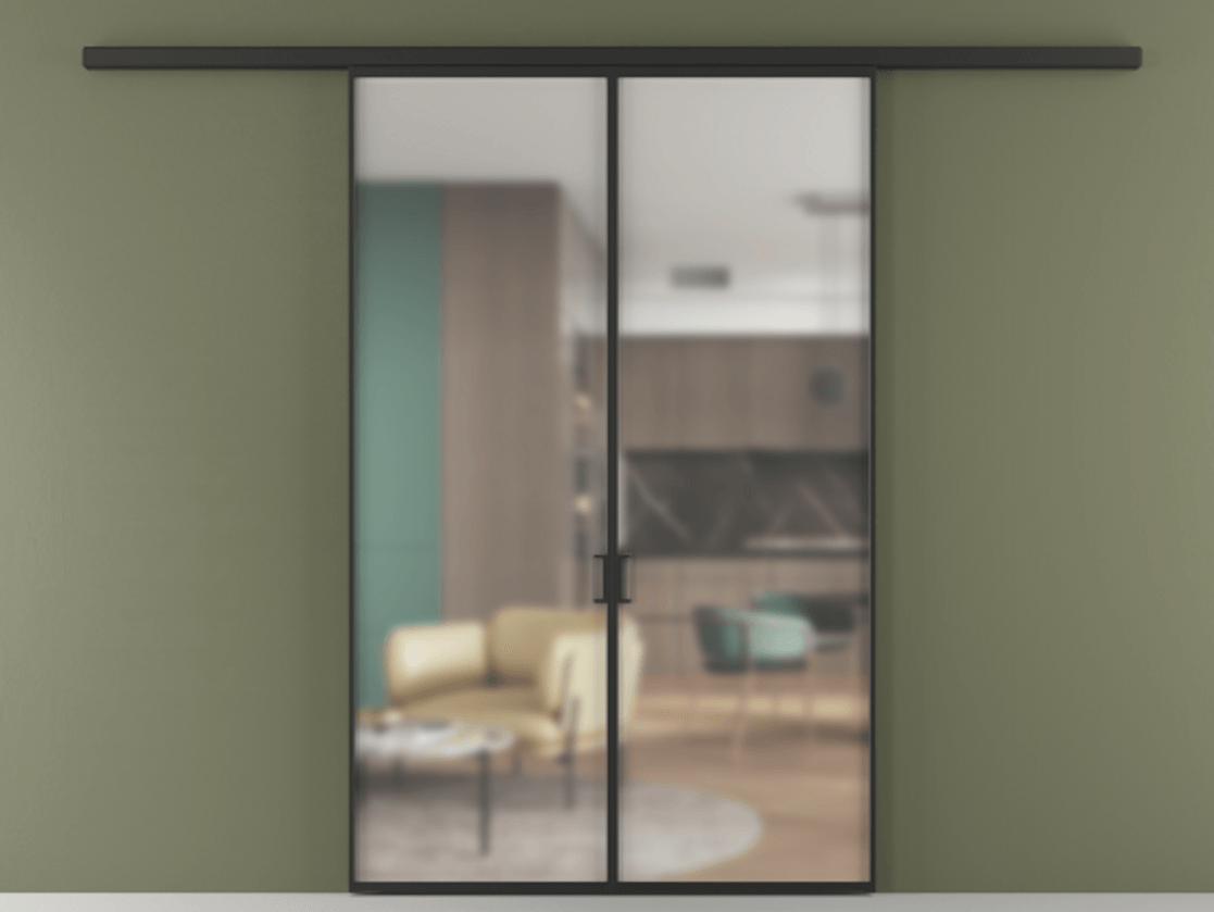Перегородка Formato вдоль стены двустворчатая #VENDORCODE# #FURNISH# #GLASS# Цена #PRICE# #CURRENCY# | Volhovec
