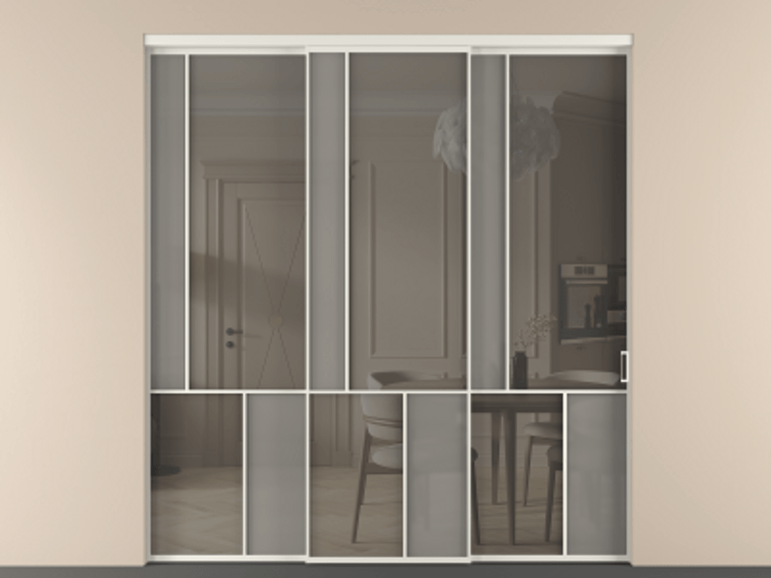 Перегородка Mosaic внутри проема телескопик синхро-3 #VENDORCODE# #FURNISH# #GLASS# Цена #PRICE# #CURRENCY# | Volhovec
