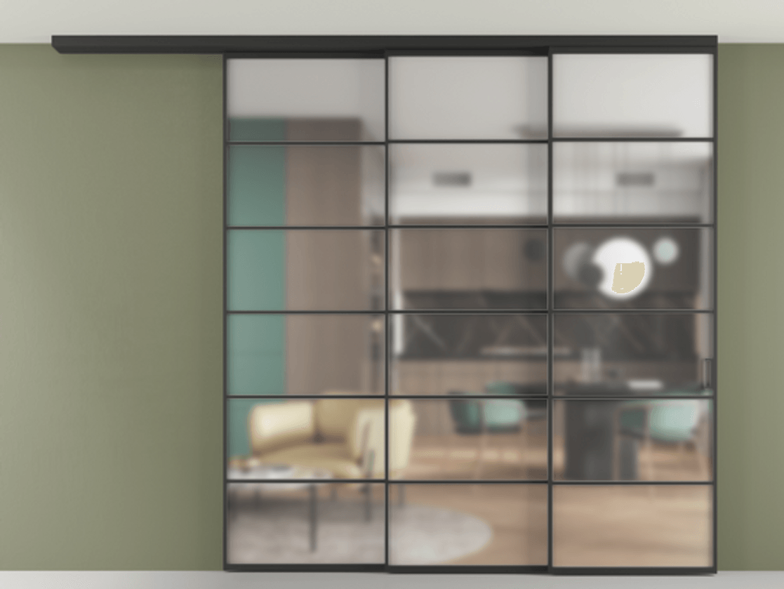 Перегородка Formato вдоль стены на потолок телескопик синхро 3 #VENDORCODE# #FURNISH# #GLASS# Цена #PRICE# #CURRENCY# | Volhovec