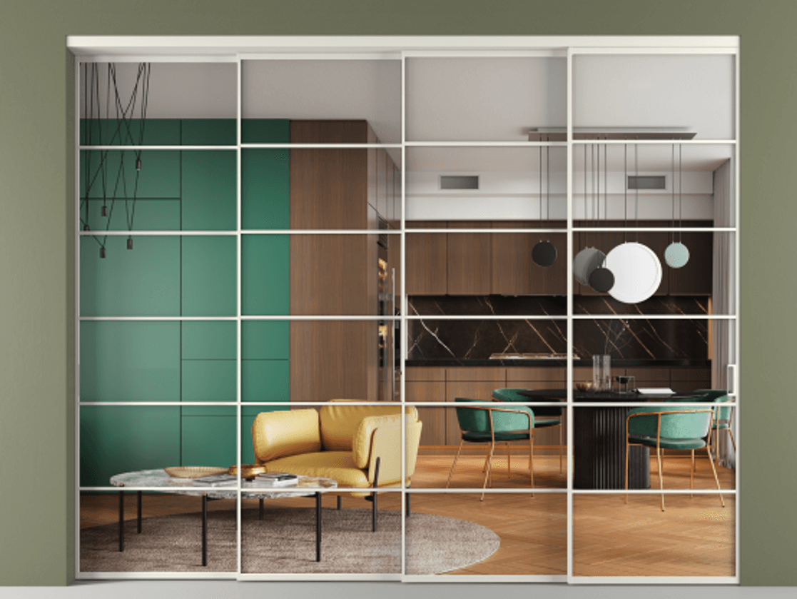 Перегородка Formato внутри проёма телескопик синхро-3 #VENDORCODE# #FURNISH# #GLASS# Цена #PRICE# #CURRENCY# | Volhovec