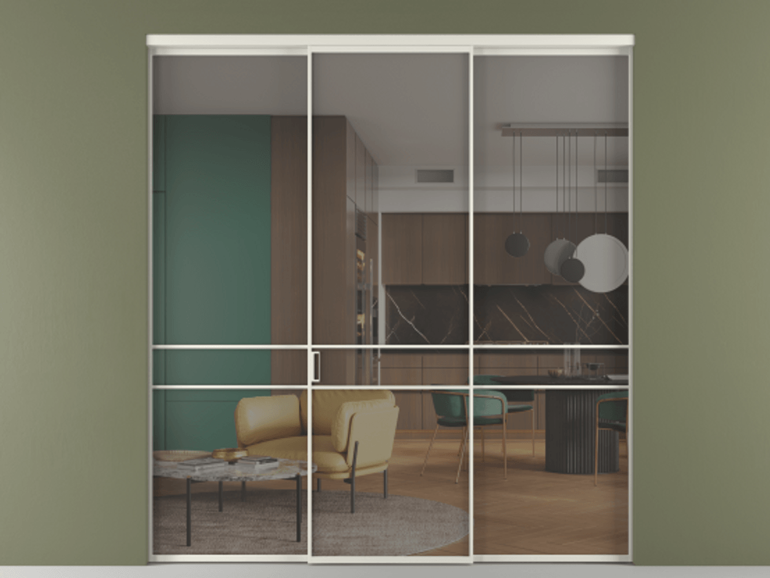 Перегородка Formato внутри проема трёхстворчатая #VENDORCODE# #FURNISH# #GLASS# Цена #PRICE# #CURRENCY# | Volhovec
