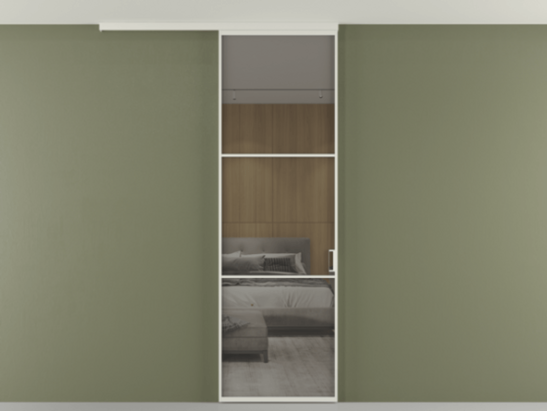 Перегородка Formato вдоль стены на потолок одностворчатая #VENDORCODE# #FURNISH# #GLASS# Цена #PRICE#  | Volhovec