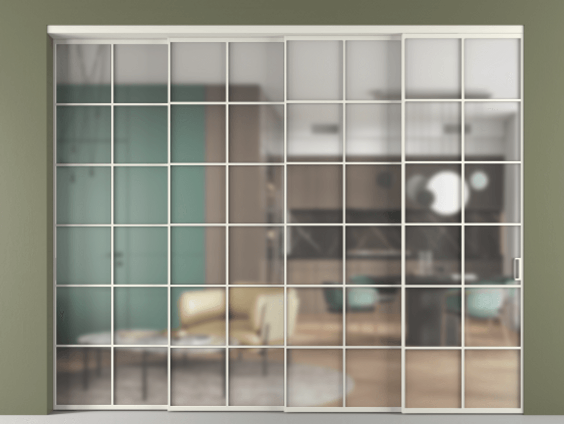 Перегородка Formato внутри проёма телескопик синхро-3 #VENDORCODE# #FURNISH# #GLASS# Цена #PRICE# #CURRENCY# | Volhovec