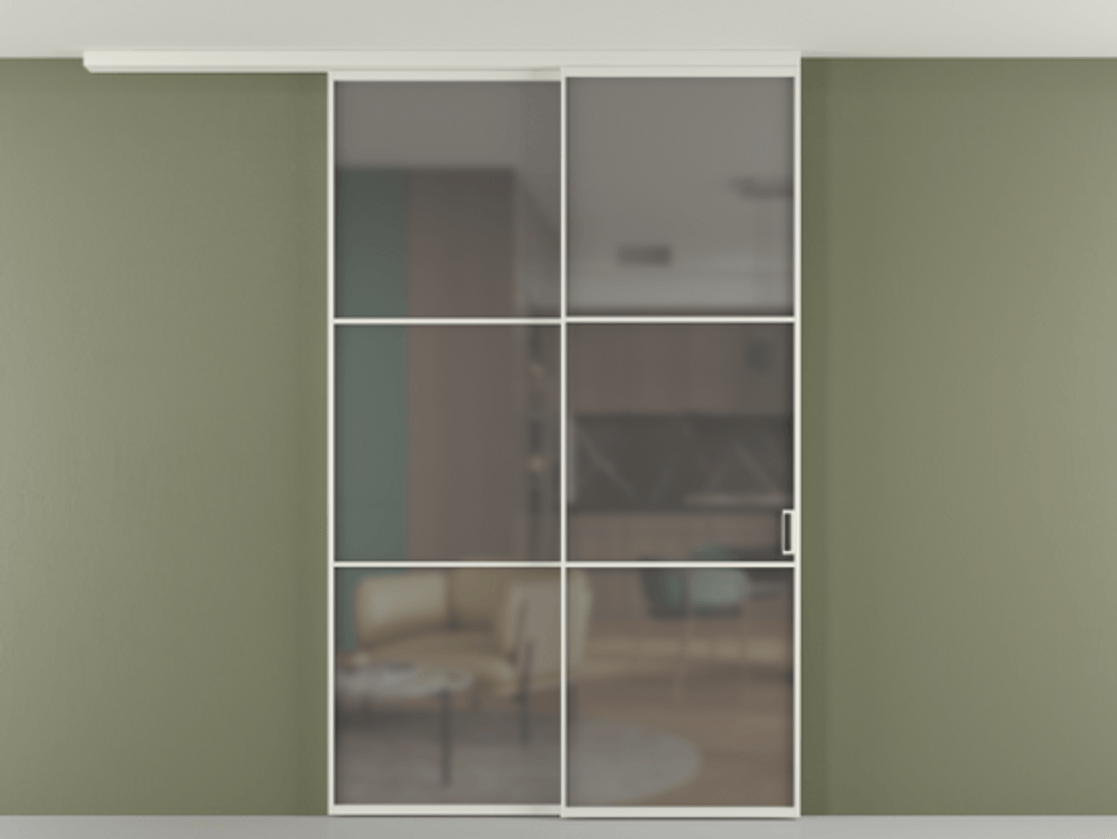 Перегородка Formato вдоль стены на потолок телескопик синхро 2 #VENDORCODE# #FURNISH# #GLASS# Цена #PRICE# #CURRENCY# | Volhovec