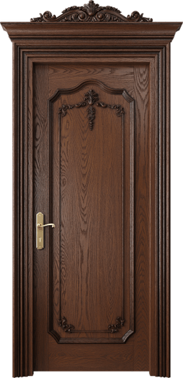 Дверь межкомнатная 6601 ДКЧ. Цвет Дуб коньячный антик. Материал Массив дуба. Коллекция Imperial. Картинка.