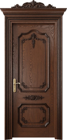 Дверь межкомнатная 6603 ДКЧ. Цвет Дуб коньячный антик. Материал Массив дуба. Коллекция Imperial. Картинка.